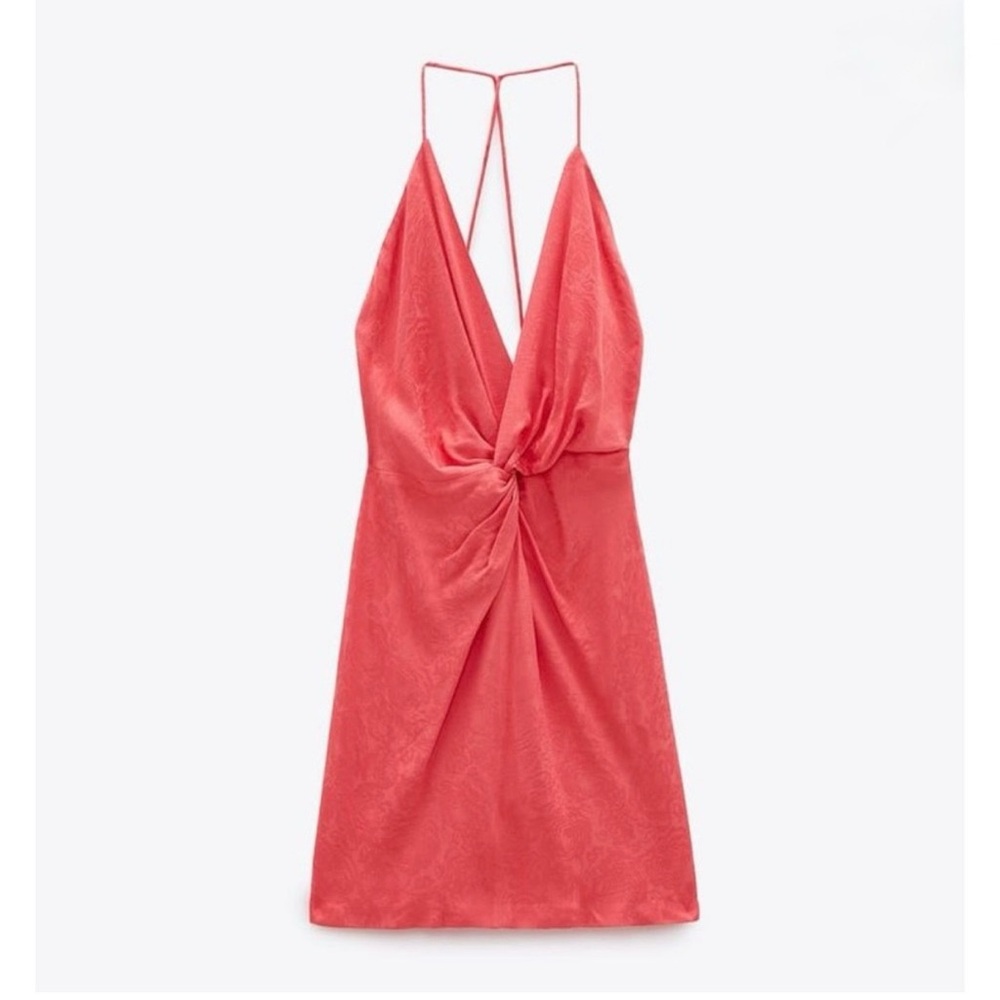Zara Coral Mini Dress